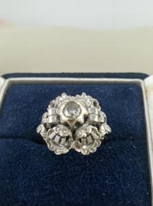 ANELLO ORO BIANCO CON DIAMANTE 1930
